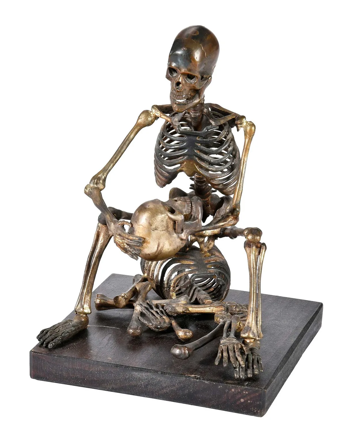 David W. Dempsey, Skeleton Bronze, patinated bronze on wood base