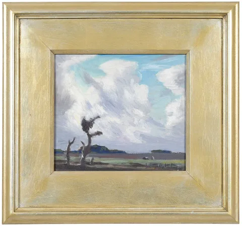 Eliot Candee Clark, Stormy Sky, oil on canvas