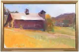 Wolf Kahn, Barn Along The Leyden Road (No.73)