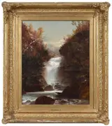 John Frederick Kensett, Waterfall in New England