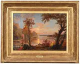 Jasper Francis Cropsey, Sunset on the Lake
