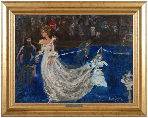 Philip Evergood, The Wedding, 1951, oil on board