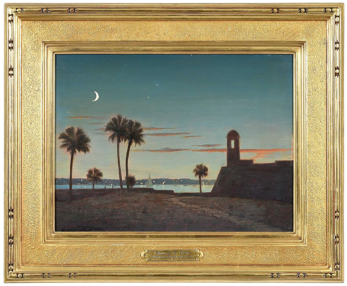 Twilight, St. Augustine by William R. Davis, 2009, oil on board, sold May 2026
