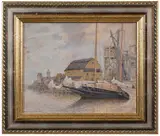 Benson Bond Moore, Harbor Scene