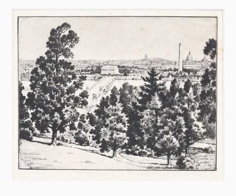 Benson Bond Moore, Etchings and Ephemera, etching