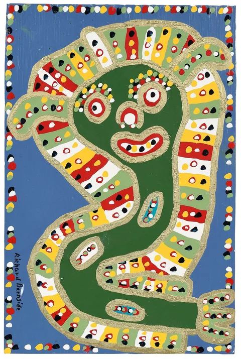 Richard Burnside, Dragonfly, paint on board