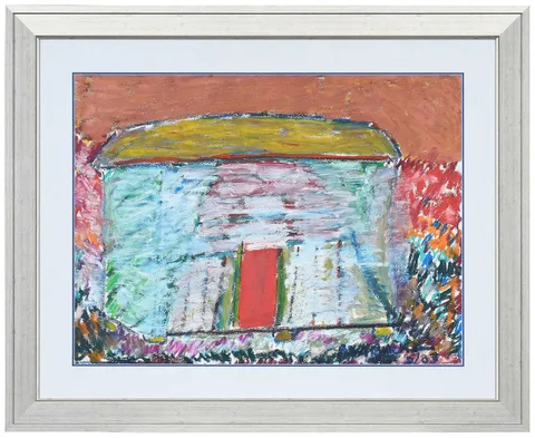 Beverly Buchanan, Liberated Shack, oil pastel on paper