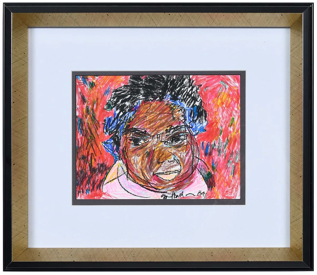 Self Portrait by Beverly Buchanan, 1991, oil pastel and marker on paper, sold May 2026