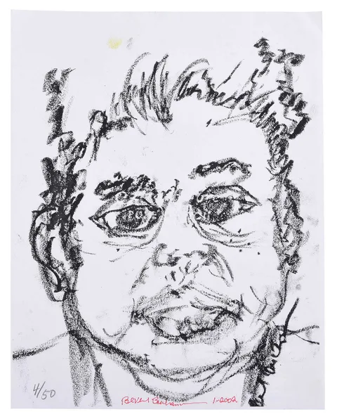 Beverly Buchanan, Self Portrait, lithograph