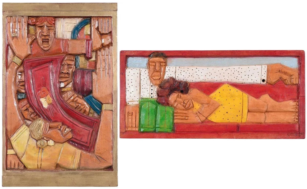 LaVon Van Williams, Jr., 2001, carved and painted wood