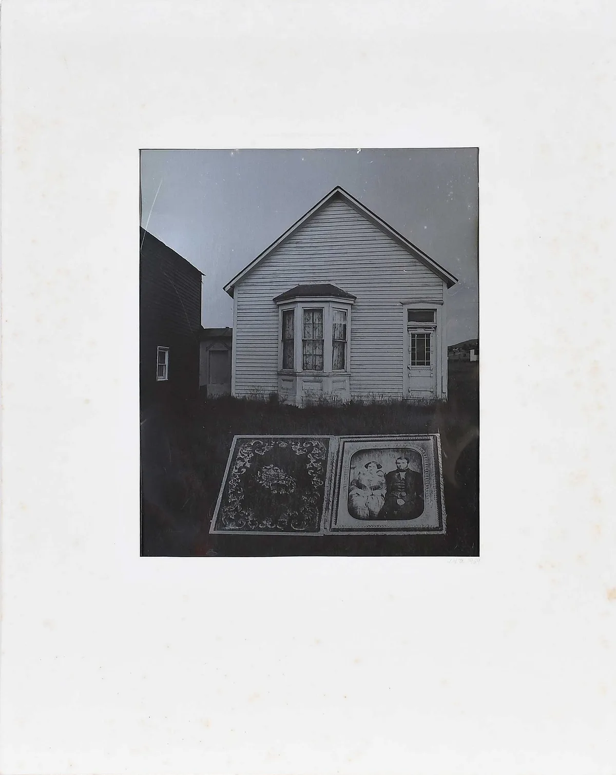 Jerry Uelsmann, Untitled (Homage to the daguerreotype), 1969, silver print on aluminum