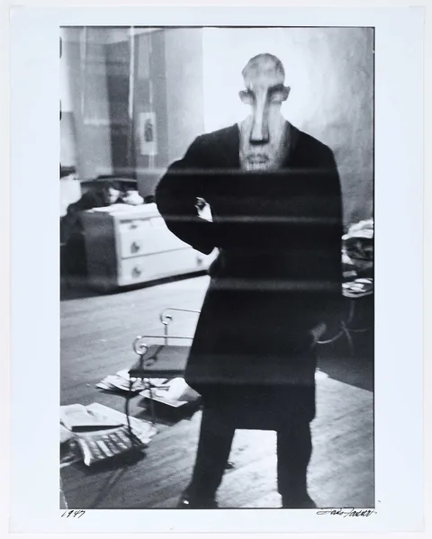 George Barrows in Robert Frank's Loft, New York, NY by Louis Faurer, 1947, gelatin silver print, sold Apr 2026