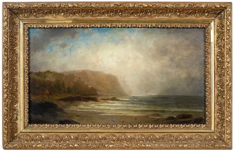 Coastal Scene by Alfred Thompson Bricher, oil on canvas, sold Mar 2026
