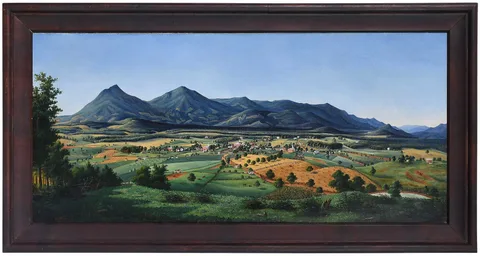 Edward Beyer, Panoramic View of "Old Liberty", Virginia, 1855, oil on canvas