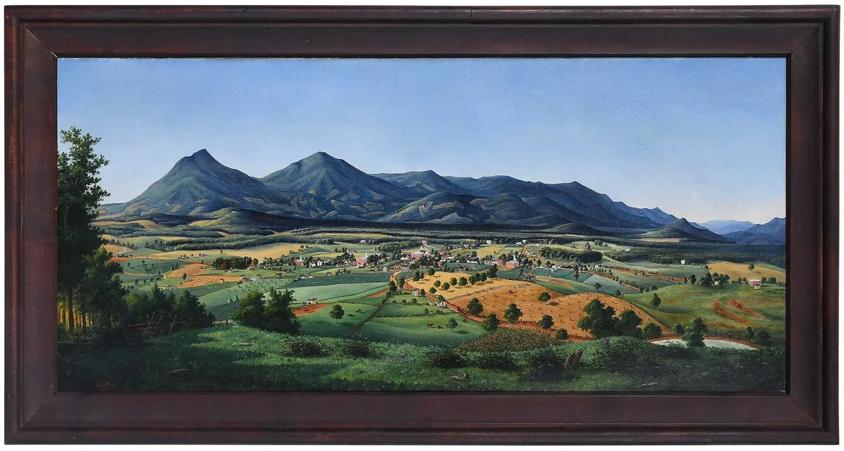 Edward Beyer, Panoramic View of "Old Liberty", Virginia, 1855, oil on canvas