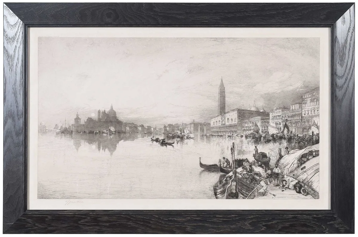 Thomas Moran Print, The Gate of Venice, 1888, etching