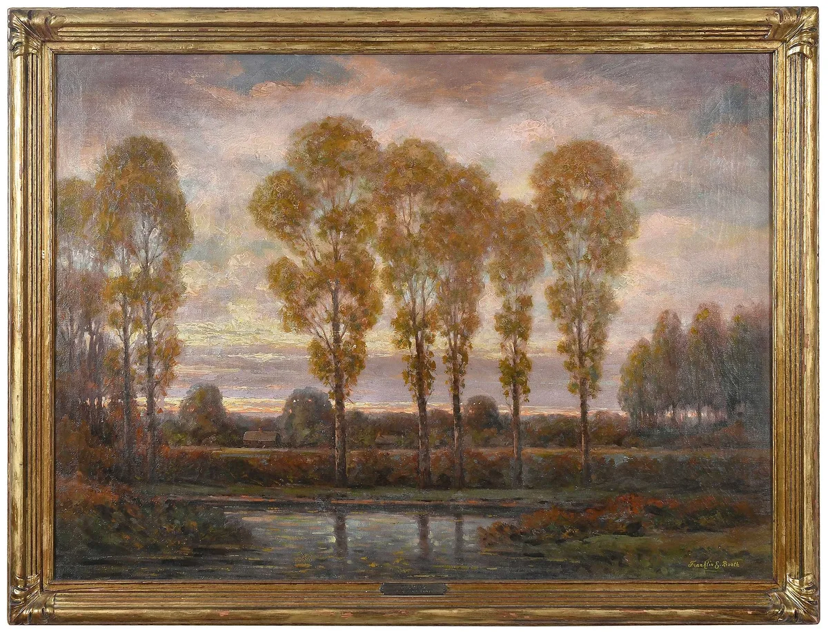 Franklin E. Booth, Twilight, oil on canvas