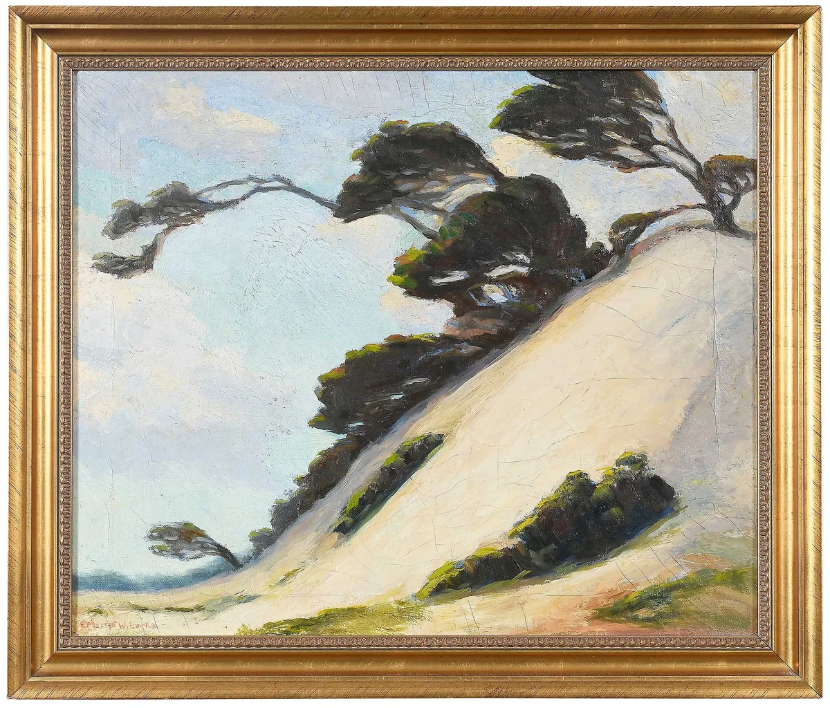 Edna Marrett Wilcocks, California Scene, oil on canvas