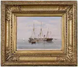 Xanthus Russell Smith, U.S. Gunboat Seneca at the Bombardment of Port Royal