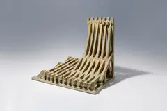 Franz Josef Altenburg, Gerüst, 1986, ceramics made of light shard, glazed light-green