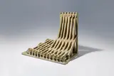 Franz Josef Altenburg, Gerüst, 1986, ceramics made of light shard, glazed light-green