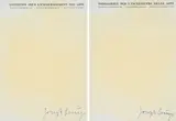Joseph Beuys, Aus: Fettbriefe, 1973, Jeweils: Briefpapier mit Fett