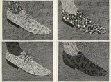 Frank Wahle, Papagallo 1-4, 1992, Jeweils: Holzschnitt auf Velin