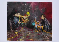 Jonas Burgert, Ich sticht, 2011, Farbiger Offset auf leichtem Offsetkarton