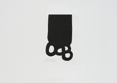 Eduardo Chillida, Homenaje a Andoni Elizondo, 1986, Aquatintaradierung auf BFK RIVES (Wasserzeichen)