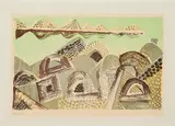 Eduard Bargheer, Der Niger, 1966, Farblithografie auf Velin