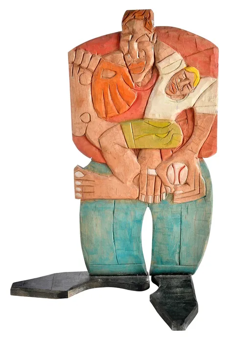 LaVon Van Williams, Jr., carved and painted wood