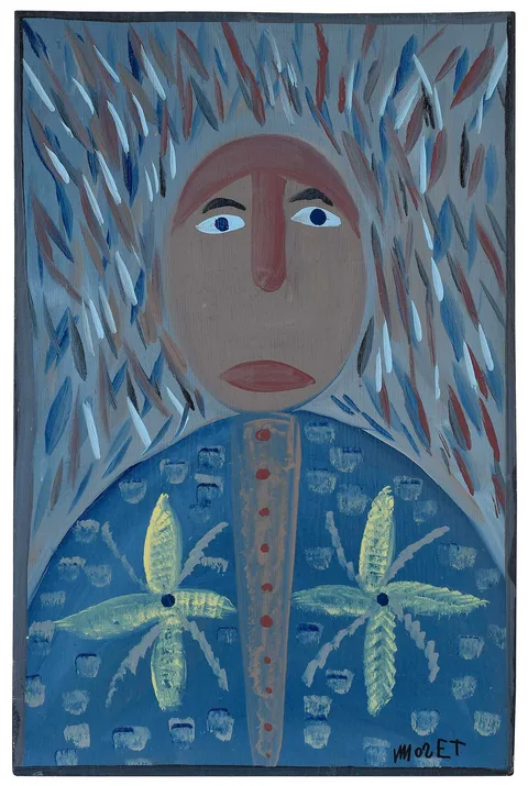 Nall by Mose Tolliver, paint on board, sold Feb 2026