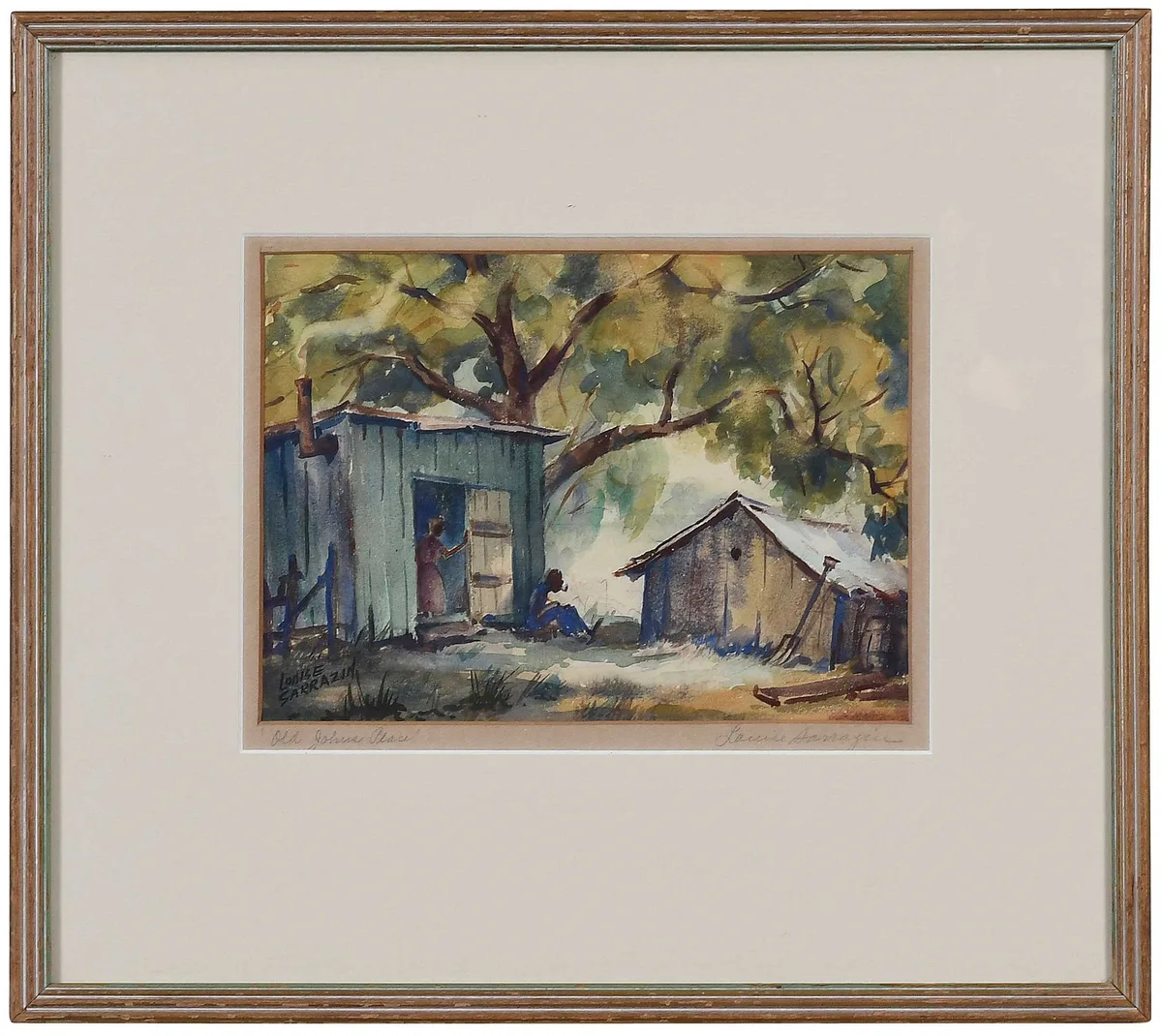 Louise Sarrazin, Old John's Place, watercolor on paper