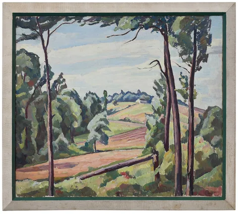 Edgar Nye, Country Landscape, oil on canvas