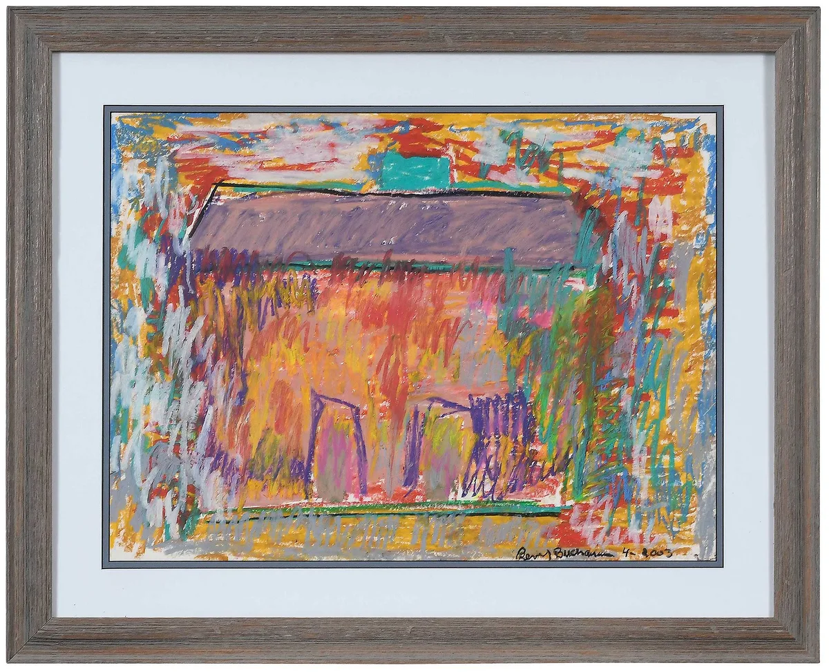 Beverly Buchanan, Spring Shack, 2003, oil pastel on paper