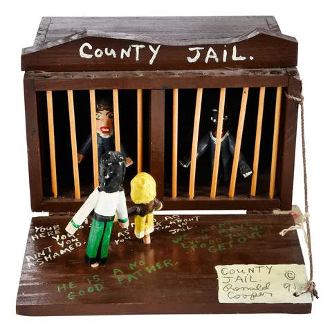 Ronald Cooper, County Jail, 1991, carved and painted wood construction