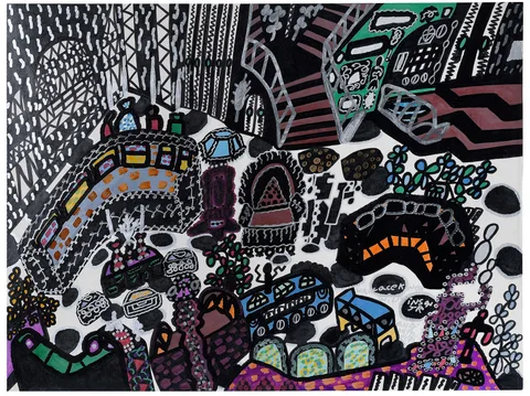 Wallace Knox Wilkinson, Jr., 1985, marker on paper