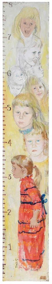 Thornton Utz, Portrait of Amy, Daughter of President Carter, oil on Masonite board