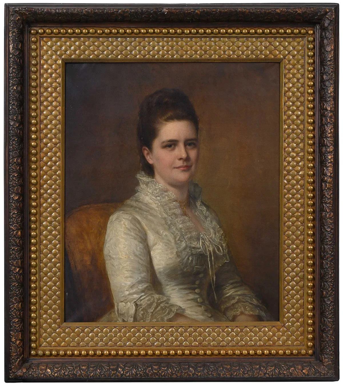 George Augustus Baker II, Portrait of a Lovely Lady, oil on canvas