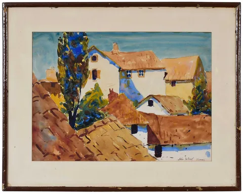 John Whorf, Vannes, watercolor on paper