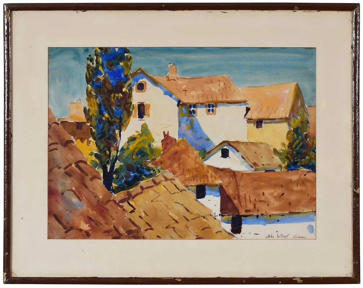 Vannes by John Whorf, watercolor on paper, offered Feb 2026