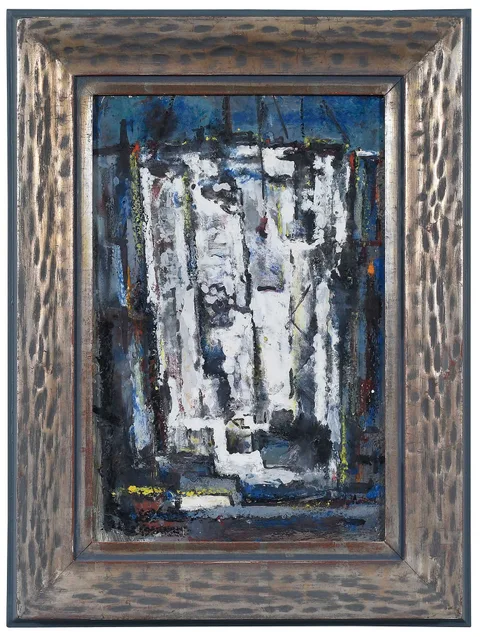 Lamar Dodd, Old Doors, oil on board