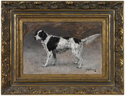 John Martin Tracy, English Setter, oil on canvas
