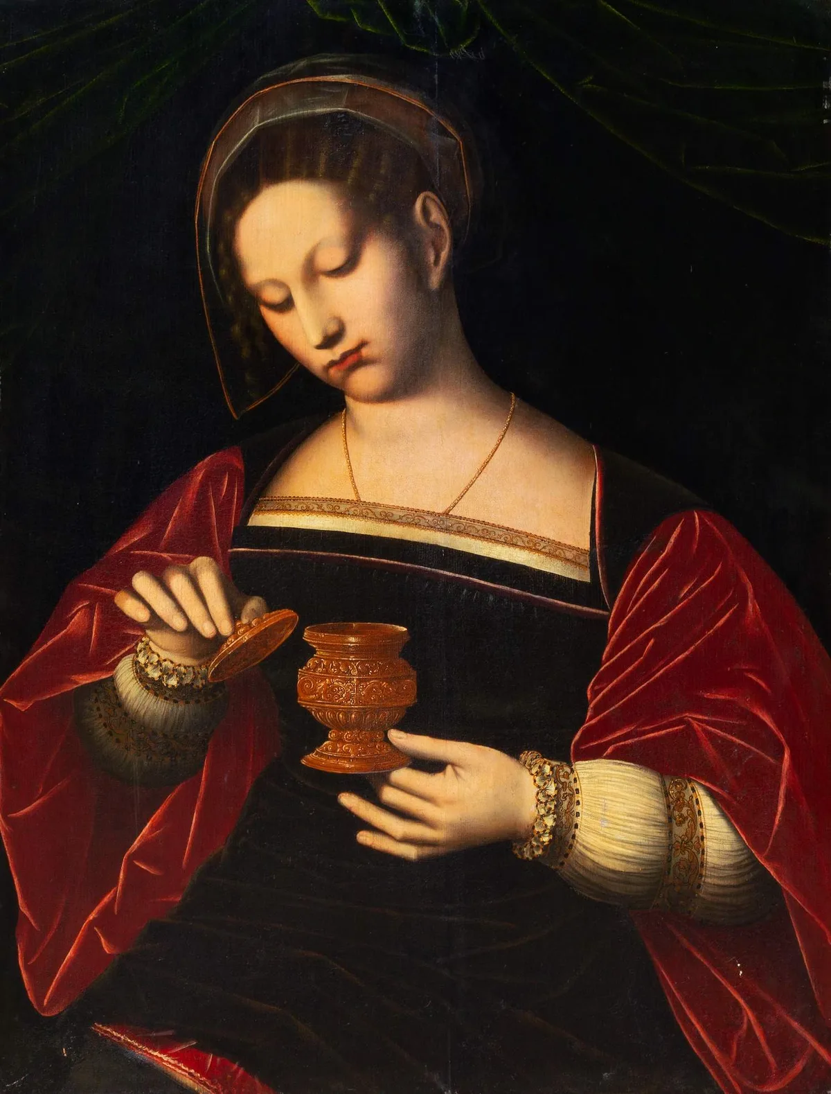 Ambrosius Benson, Saint Mary Magdalene, Oil on panel