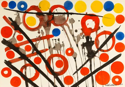 Alexander Calder, Untitled, 1966, Gouache and ink on paper