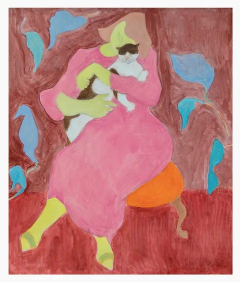 Sally Michel Avery, Cat Lady, Oil on canvas