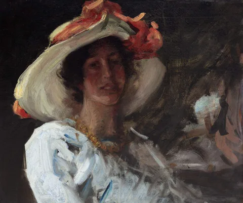 William Merritt Chase, Study of Clara Stephens, 1913, Oil on canvas