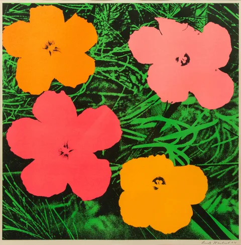Andy Warhol, Flowers, Offset lithograph on paper