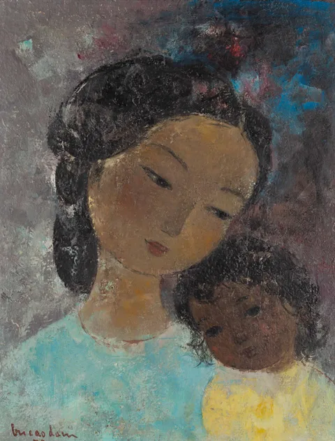 Vũ Cao Đàm, Maternite, Oil on panel