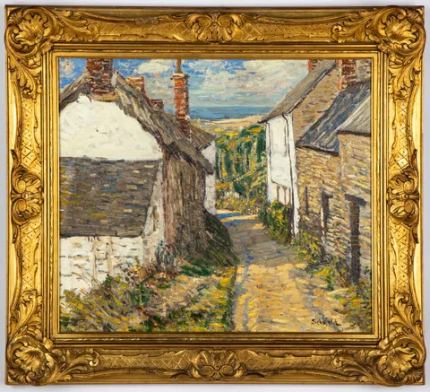 Walter Elmer Schofield, Near Perranporth, Oil on canvas